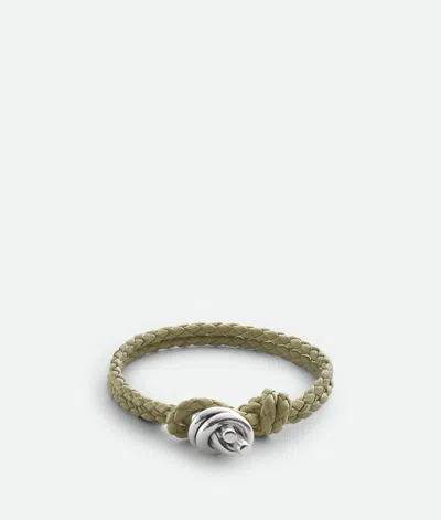 Bottega Veneta Knot Lederarmband In Travertine
