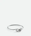 Bottega Veneta Knot Armband In Silver