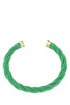 Bottega Veneta Twist Cuff Bracelet In 3708