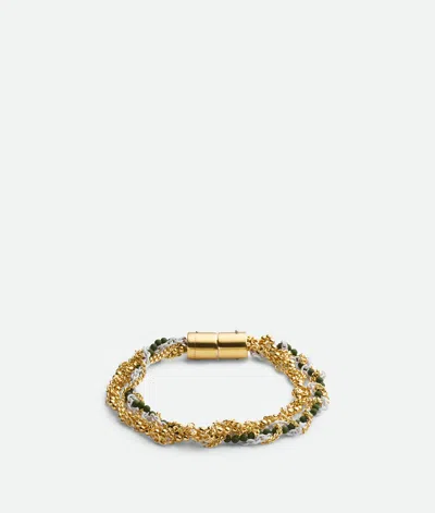 Bottega Veneta Braid Armband In Dark Green