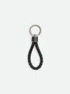 Bottega Veneta Woven Key Ring Accessories In Black