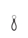 Bottega Veneta Woven Key Ring Accessories In Fondant-silver