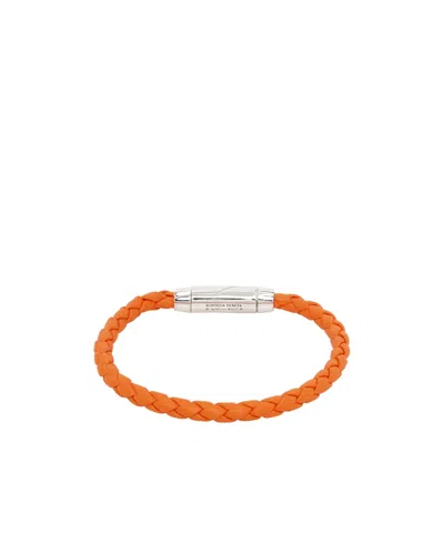 Bottega Veneta Braid Logo Detail Bracelet In Yellow