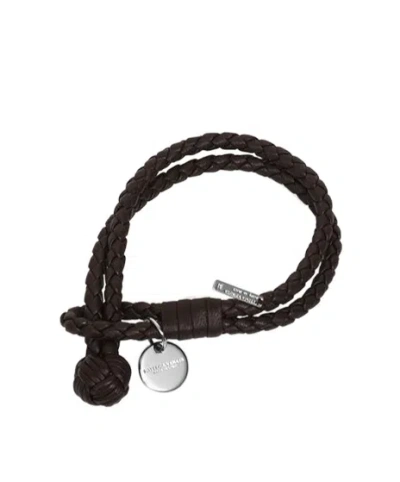 Bottega Veneta Braided Bracelet In Brown