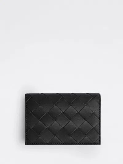 Bottega Veneta Braided Card Holder Accessories In Black