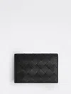 Bottega Veneta Braided Card Holder Accessories In Black
