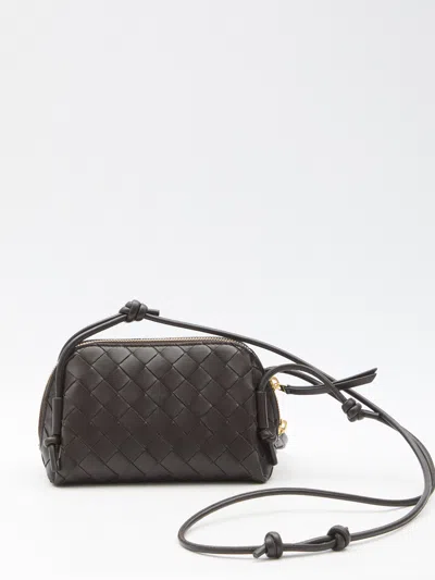 Bottega Veneta Braided Clutch Bag Concert In Brown