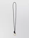Bottega Veneta Braided Long Key Ring Accessories In Grey
