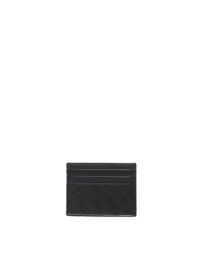 Bottega Veneta Braided Credit Card Holder In Black