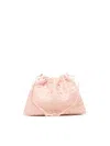 Bottega Veneta Medium Dustbag Intrecciato Leather Shoulder Bag In Pink