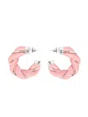 Bottega Veneta Women Braided Hoop Earrings