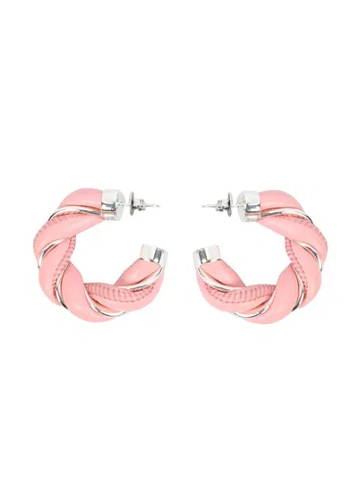 BOTTEGA VENETA BOTTEGA VENETA BRAIDED HOOP EARRINGS