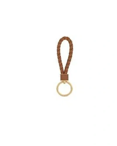 Bottega Veneta Braided Keyring In Brown