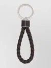 Bottega Veneta Braided Leather Loop Keychain