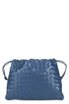 Bottega Veneta Braided Leather Pouch In Blue