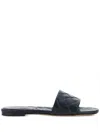 Bottega Veneta Braided Pattern Amy Flat Mule Shoes