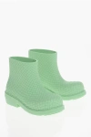 Bottega Veneta Light Green Rubber Ankle Boots