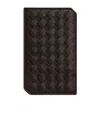 Bottega Veneta Intrecciato Piccolo Vertical Card Case In Black