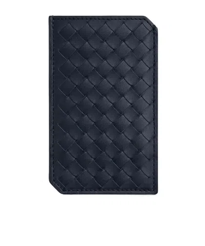 Bottega Veneta Intrecciato Piccolo Vertical Card Case In Black