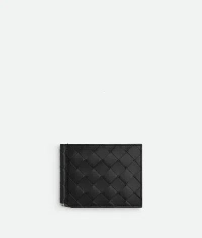 Bottega Veneta Braided Wallet In Black