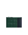 Bottega Veneta Braided Zipper Card Bag In Green