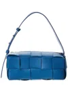 Bottega Veneta Brick Cassette Small Maxi Intrecciato Leather Hobo Bag In Blue