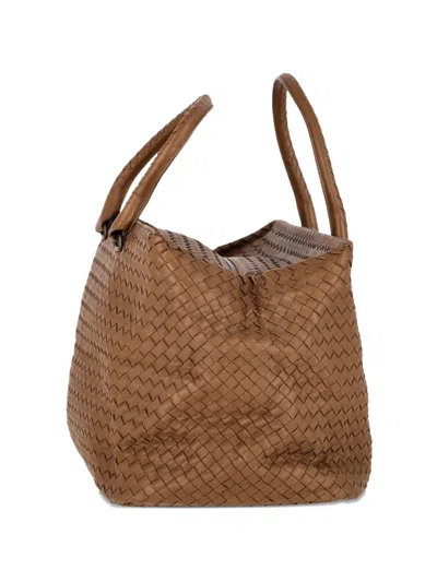 Pre-owned Bottega Veneta Brick Tote Bag In Brown