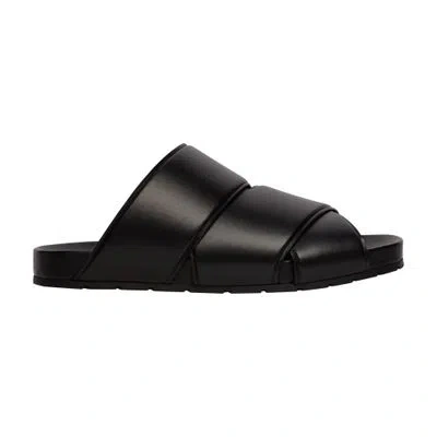 Bottega Veneta Bridge Sandals In Black