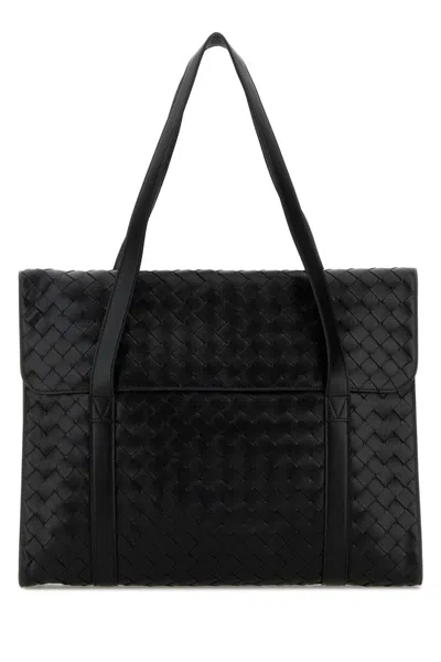 Bottega Veneta Briefcase New Style In Blacksilver