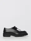 Bottega Veneta Black Leather Ben Lace-up Shoes In Animal Print