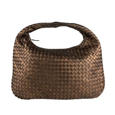 Pre-owned Bottega Veneta Bronze Leather Shoulder Bag () In Brown