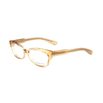 Bottega Veneta Brown Acetate Frames In Orange