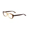 Bottega Veneta Bicolor Acetate Glasses Women's (frames) In Brown