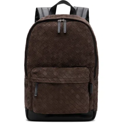Bottega Veneta Brown & Black Classic Intrecciato Backpack