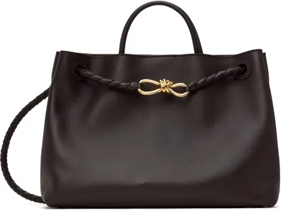 Bottega Veneta Brown Andiamo Bag In 2190 Fondant-m Brass