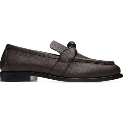 Bottega Veneta Classic Leather Loafers For Men In Brown