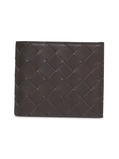 Bottega Veneta Brown Bi-fold Intrecciato Wallet