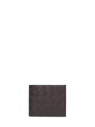 Bottega Veneta Brown Bi-fold Intrecciato Wallet