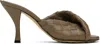 Bottega Veneta Brown Blink Heeled Sandals In 2354 Pinecone