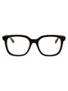 Bottega Veneta Brown-brown-transparent Acetate Glasses In Transparent