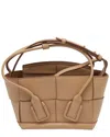 Bottega Veneta Brown Calfskin Leather Mini Arco Handbag (authentic Pre-loved) In Brown
