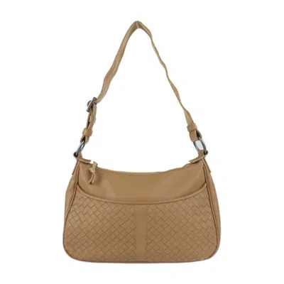 Pre-owned Bottega Veneta Brown Camel Intrecciato Handbag Shoulder Bag Tote Bag ()