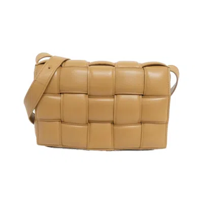 Pre-owned Bottega Veneta Brown Camel Leather Shoulder Bag ()