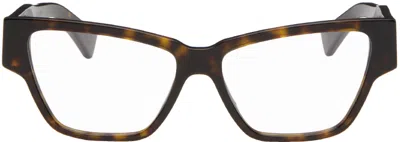 Bottega Veneta Brown Cat-eye Glasses In 002 Havana
