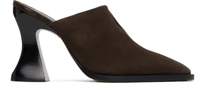 Bottega Veneta Brown Suede Cha-cha Mules In Multi