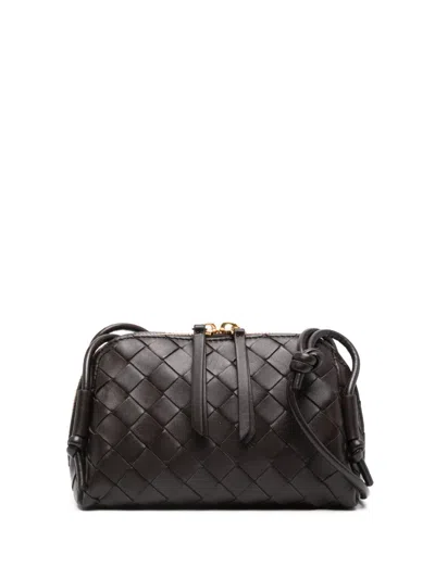 Bottega Veneta Brown Concert Leather Clutch Bag