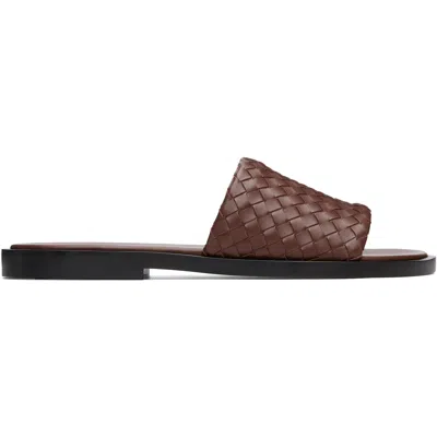 Bottega Veneta Brown Elio Sandals