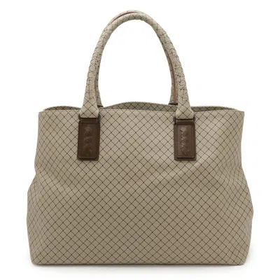 Pre-owned Bottega Veneta Brown Grayish Pvc Leather Tote Bag ()
