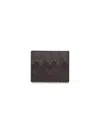Bottega Veneta Brown Intrecciato Credit Card Case