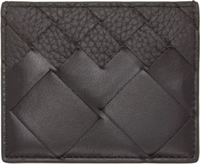 Bottega Veneta Brown Intrecciato Credit Card Holder
